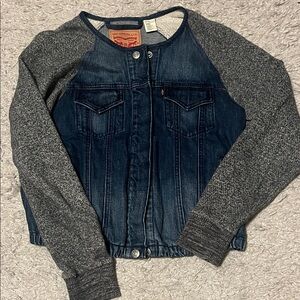 Levi's cropped Blue Denim Jacket